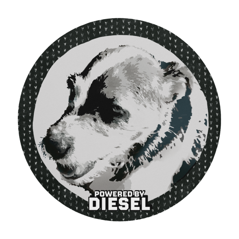 Interpretive Art Personalized Pet round mouse pad