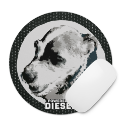 Interpretive Art Personalized Pet round mouse pad