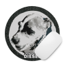 Interpretive Art Personalized Pet round mouse pad