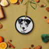 Interpretive Art Personalized Pet Ceramic Ornament: Keepsake Gift