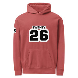 TWENTY26 Unisex garment-dyed hoodie