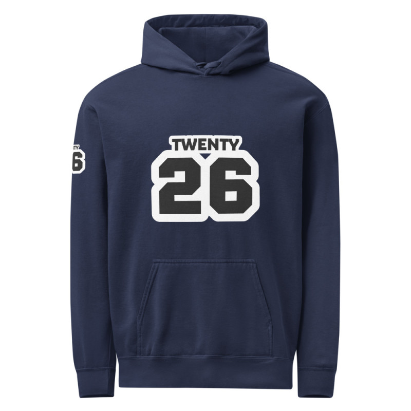 TWENTY26 Unisex garment-dyed hoodie