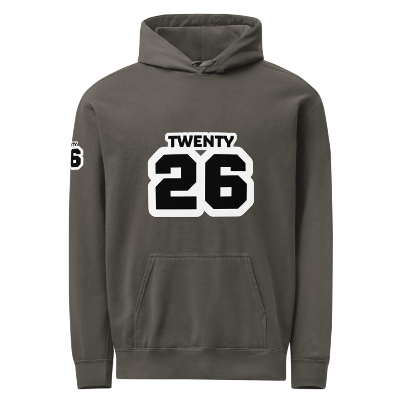 TWENTY26 Unisex garment-dyed hoodie