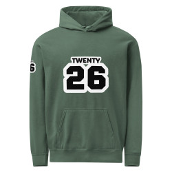 TWENTY26 Unisex garment-dyed hoodie