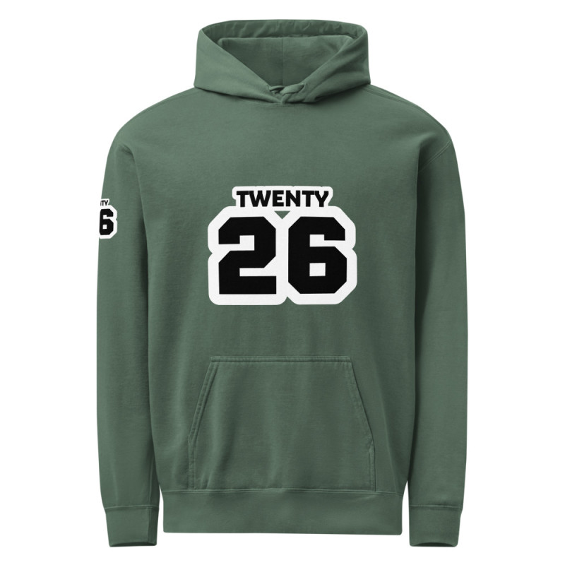 TWENTY26 Unisex garment-dyed hoodie