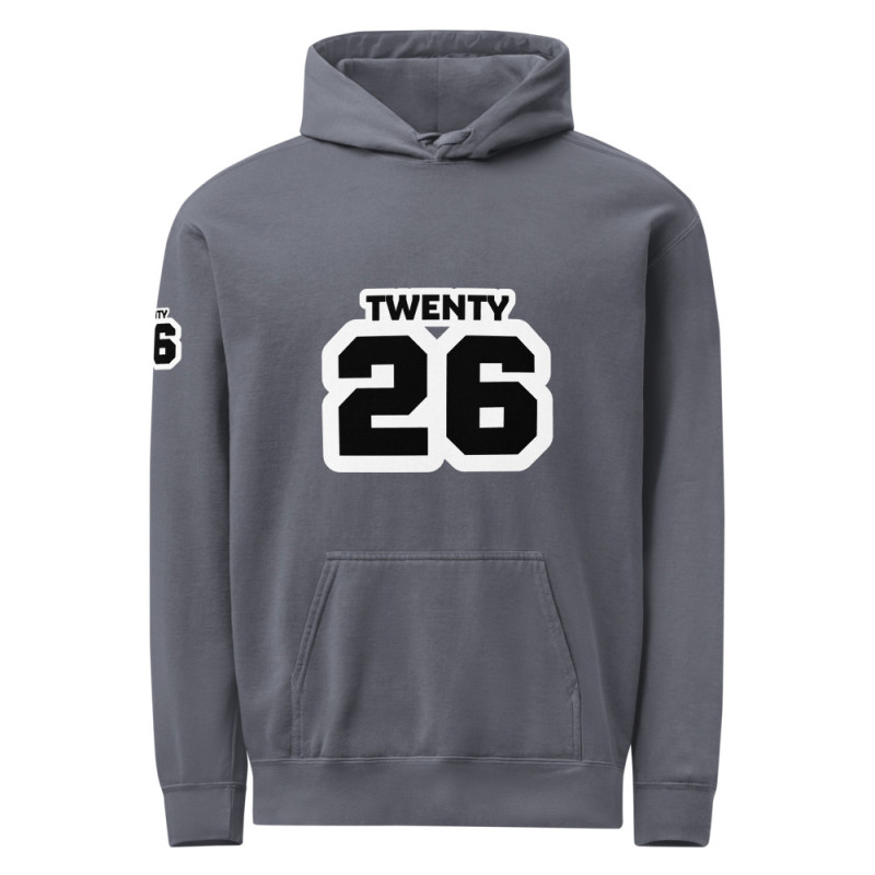 TWENTY26 Unisex garment-dyed hoodie