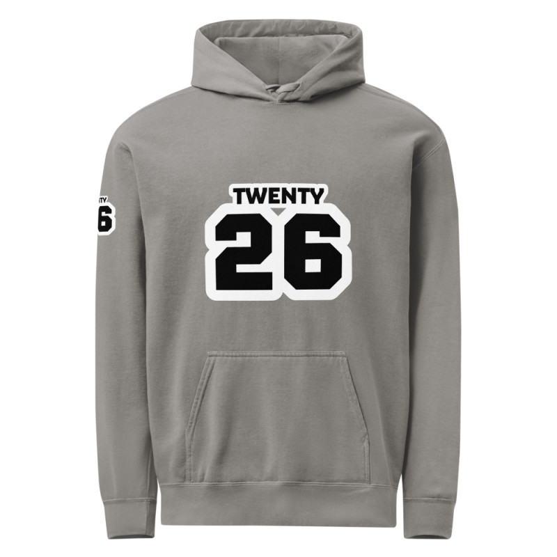TWENTY26 Unisex garment-dyed hoodie