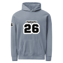 TWENTY26 Unisex garment-dyed hoodie