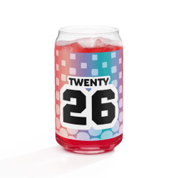 TWENTY26 Mixed Fruit Can-shaped glass