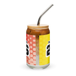 TWENTY26 Strawberry Smoothie Can-shaped glass