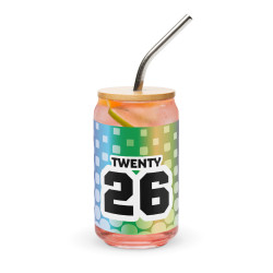 TWENTY26 Citrus Siesta Can-shaped glass