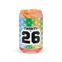 TWENTY26 Citrus Siesta Can-shaped glass
