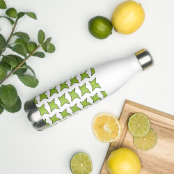 'Green Bird' Stainless steel water bottle
