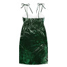 'Rainforest' Tie-strap midi dress