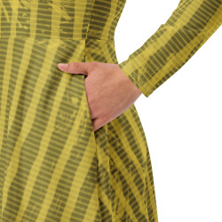 'Summer Forest' All-over print long sleeve midi dress