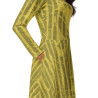 'Summer Forest' All-over print long sleeve midi dress