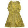 'Summer Forest' All-over print long sleeve midi dress