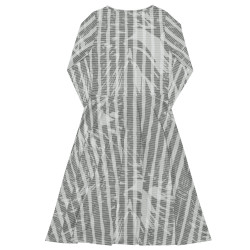 'Winter Forest' All-over print long sleeve midi dress
