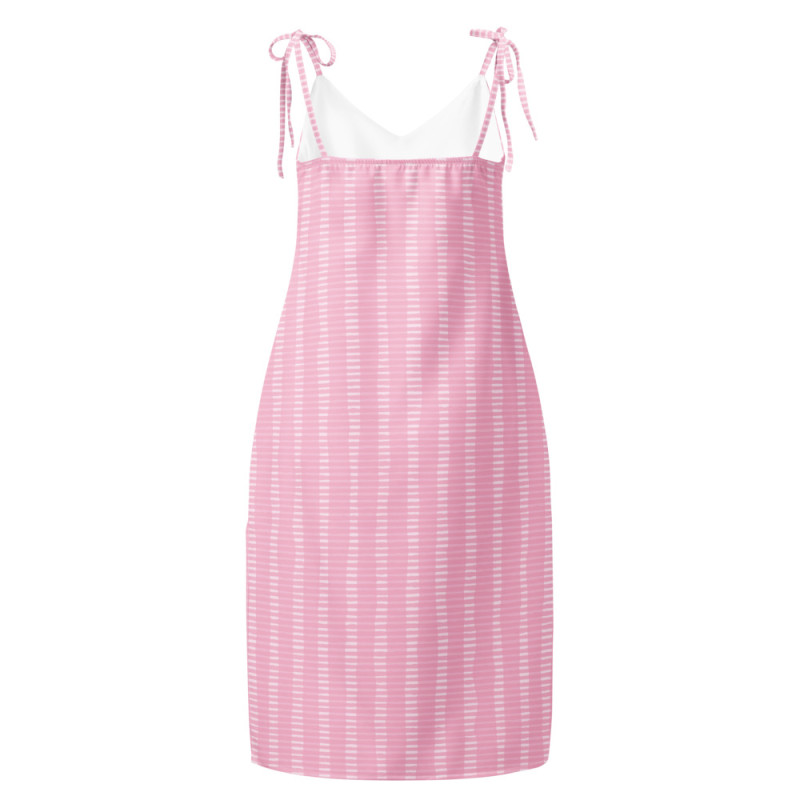 'Strawberries and Cream' Tie-strap midi dress
