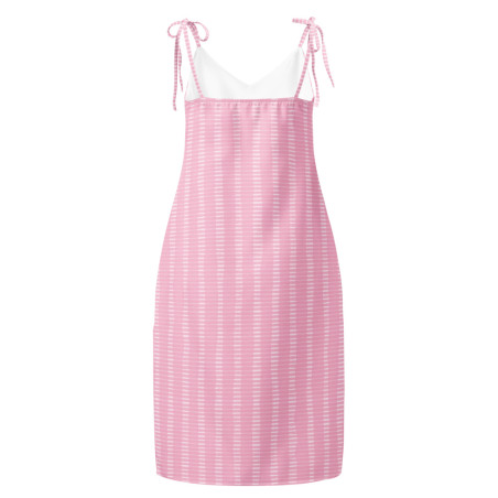 'Strawberries and Cream' Tie-strap midi dress
