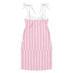 'Strawberry Field' Tie-strap midi dress