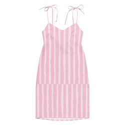 'Strawberry Field' Tie-strap midi dress