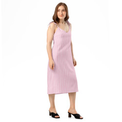 'Strawberry' Tie-strap midi dress