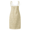 'Quiet' Tie-strap midi dress