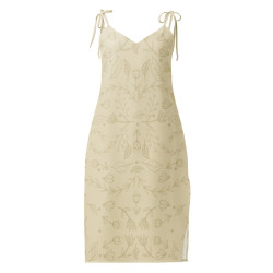 'Quiet' Tie-strap midi dress