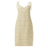 'Quiet' Tie-strap midi dress