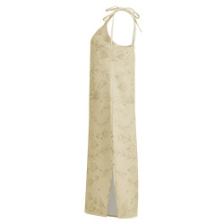 'Quiet' Tie-strap midi dress