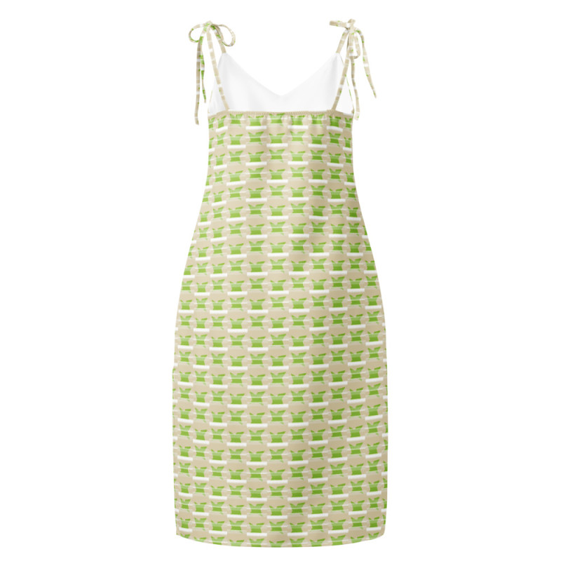 'Picnic' Tie-strap midi dress