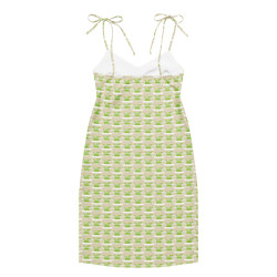 'Picnic' Tie-strap midi dress