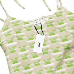 'Picnic' Tie-strap midi dress