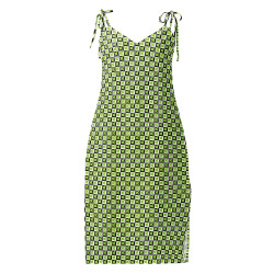 'Citrus' Tie-strap midi dress