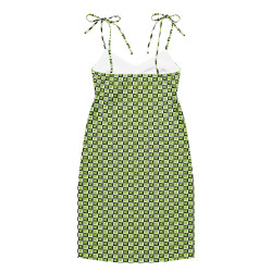 'Citrus' Tie-strap midi dress