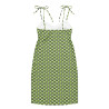 'Citrus' Tie-strap midi dress