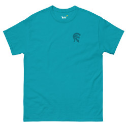 'Helmet' Unisex classic tee tropical blue